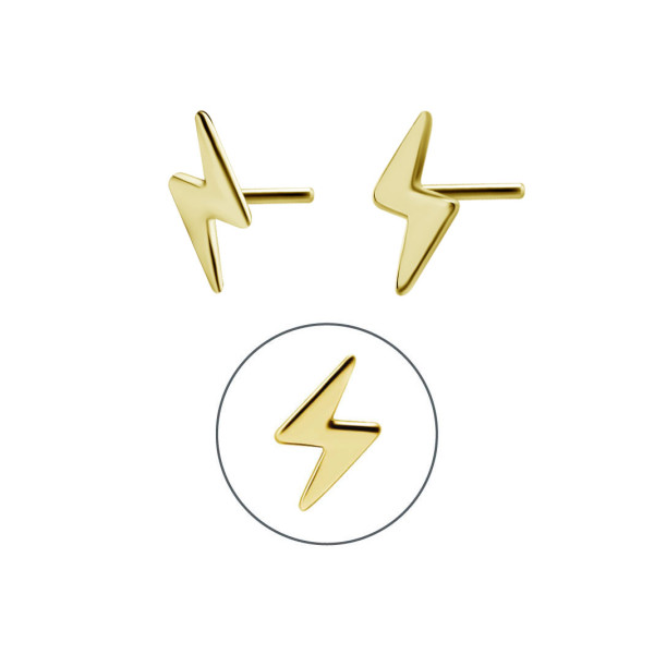 24K GOLD PVD TITANIUM THREADLESS ATTACHMENT (FLASH)