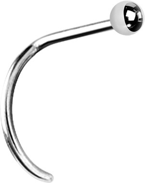 TITANIUM CURVED NOSESTUDS (BALL)