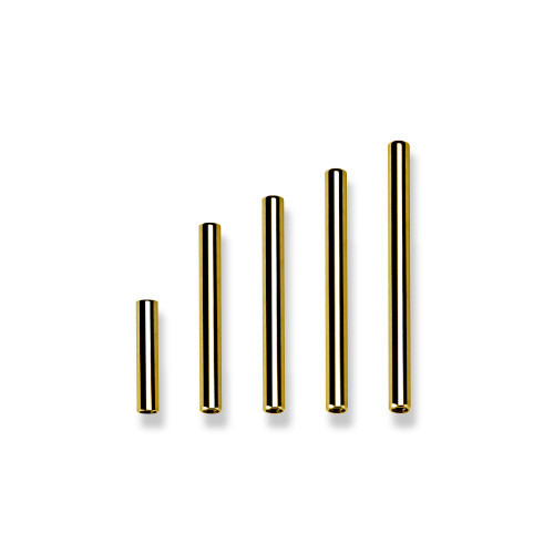 24K GOLD PVD TITANIUM INTERNAL STRAIGHT BARBELL PINS