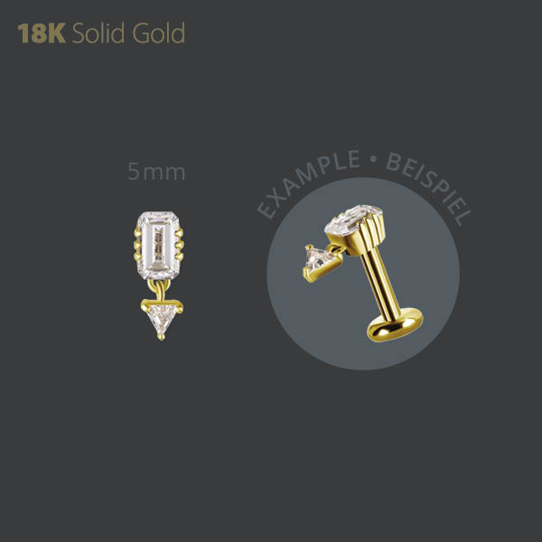 18K GOLD INTERNAL MICRO ATTACHMENT SET W. PREMIUM ZIRCONIA