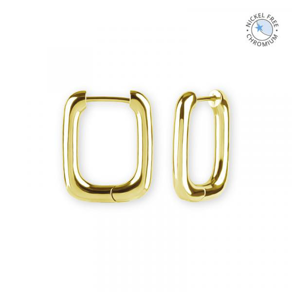 18K GOLD PVD CoCr NF HOOP EARRINGS