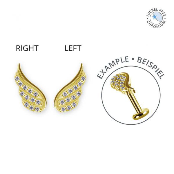 18K GOLD PVD CoCr NF INTERNAL MICRO ATTACHMENT SET W. PREMIUM ZIRCONIA