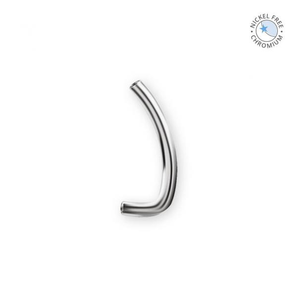 CoCr PVD TITANIUM INTERNAL THREADED L SHAPE BANANA FOR LOWER NAVEL AND CHRISTINA