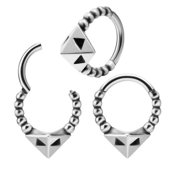 SS316L TRIBAL LOOK CLICKER