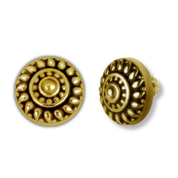 24K GOLD PVD SS316L MICRO ATTACHMENT (TRIBAL)