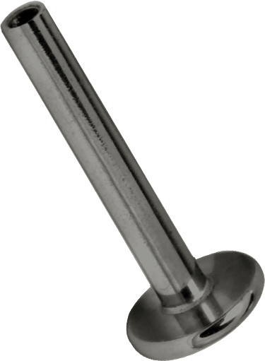 GUNMETAL PVD SS316L INTERNAL MICRO LABRET PIN