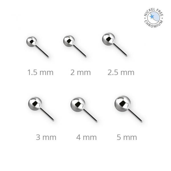 CoCr PVD TITANIUM THREADLESS BALL ATTACHMENT