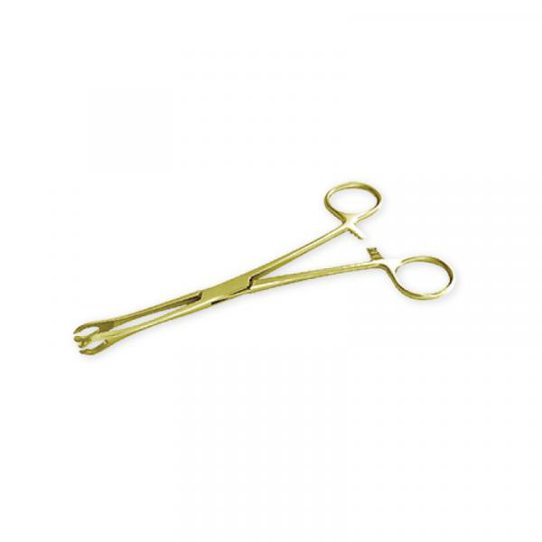 24K GOLD PVD SLOTTED NAVEL CLAMP