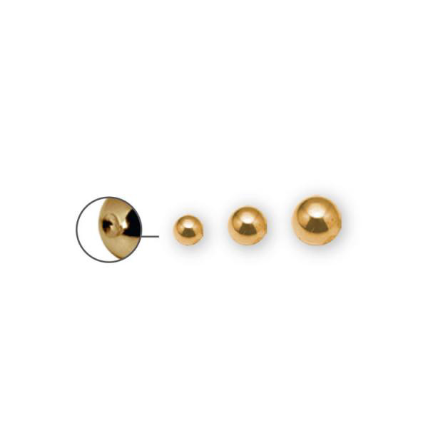 24K GOLD PVD SS316L DIMPLE BALLS 6MM