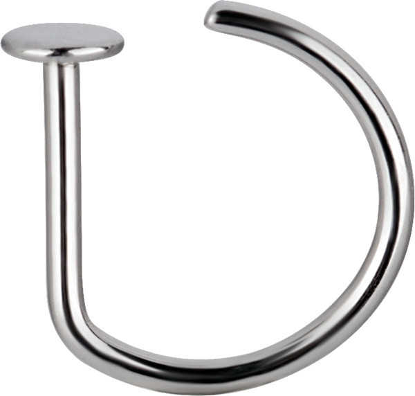 TITANIUM STRAIGHT OPEN NOSE RING