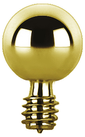 24K GOLD PVD TITANIUM INTERNAL BALLS 2,5MM