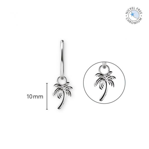 CoCr NF PALM TREE CHARMS FOR HINGED RINGS
