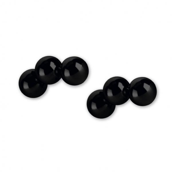 BLACK PVD SS316L MICRO BALLS (TRIPLET) - FOR TRAGUS / HELIX