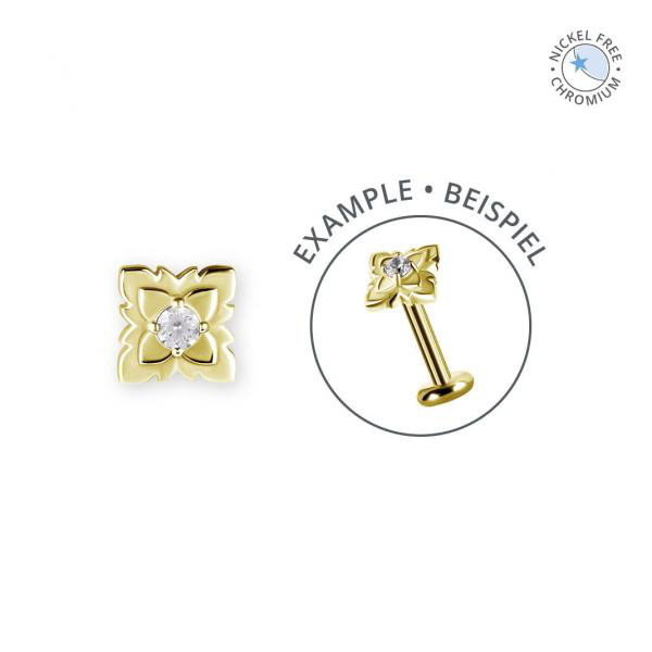 18K GOLD PVD CoCr NF INTERNAL MICRO ATTACHMENT SET W. PREMIUM ZIRCONIA