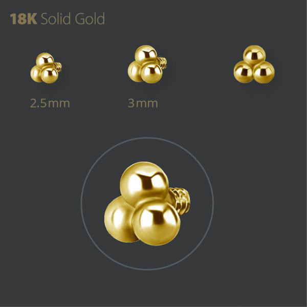 18K GOLD TRINITY MICRO ATTACHMENT