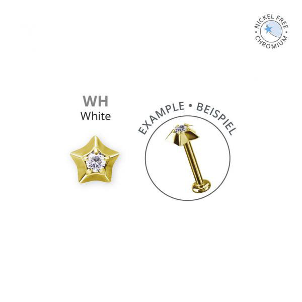 18K GOLD PVD CoCr NF INTERNAL MICRO STAR ATTACHMENT SET W. PREMIUM ZIRCONIA