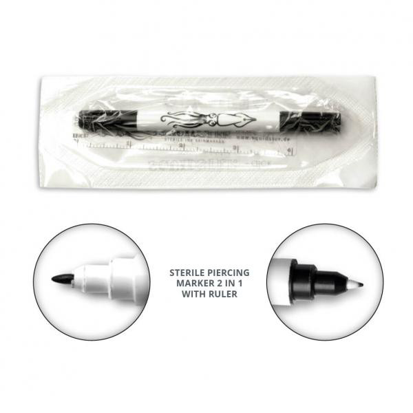 STERILE PEN AND RULER SEALED IN SINGLE PACK - THE PERFECT SET FOR YOUR WORK UNDER MEDICAL HYGIENE CO