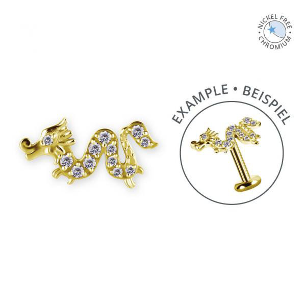 18K GOLD PVD CoCr NF INTERNAL MICRO ATTACHMENT SET W. PREMIUM ZIRCONIA