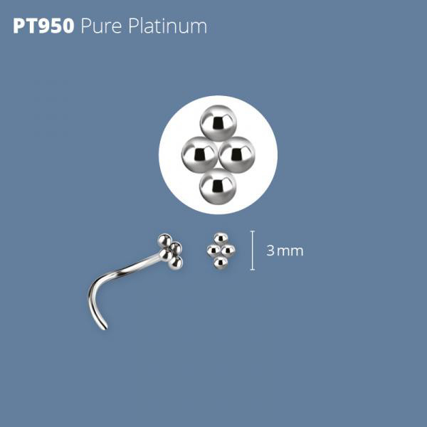 PLATINUM 950 4 BALL NOSESTUD