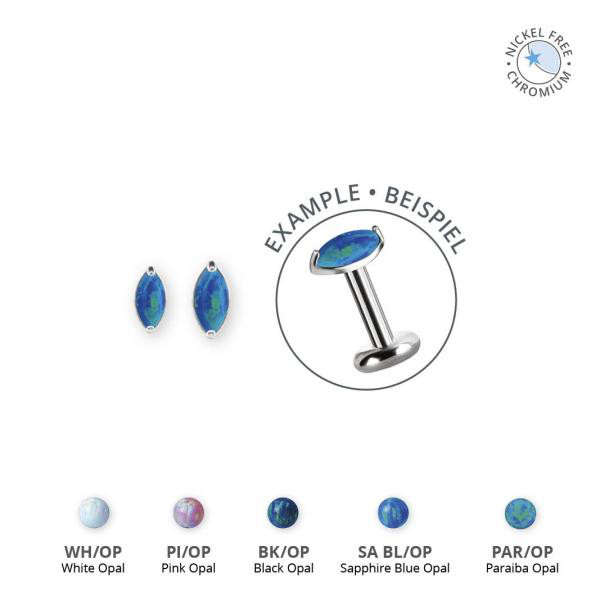 CoCr NF INTERNAL MICRO ATTACHMENTS SET W. LAB CREATED OPALS