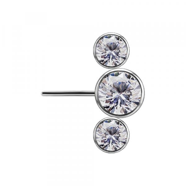 TITANIUM THREADLESS NIPPLE CLUSTER ATT. SET W. PREMIUM ZIRCONIA