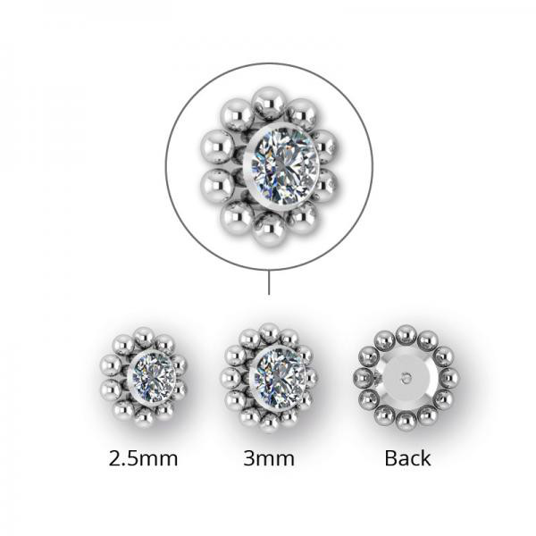 TITANIUM CLUSTER INTERNAL MICRO ATTACHMENT SET W. PREMIUM ZIRCONIA