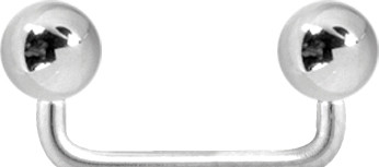 TITANIUM SURFACE BARBELLS 90 GEGREES WITH BALLS