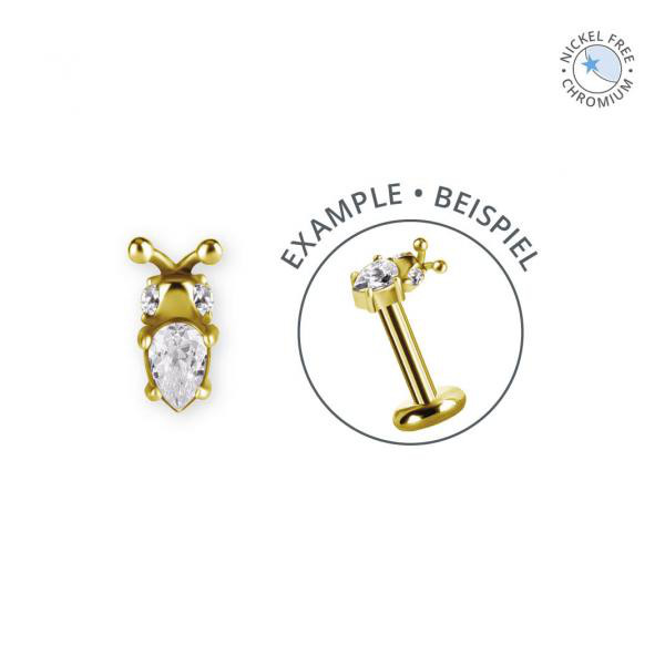 18K GOLD PVD CoCr NF INTERNAL MICRO ATTACHMENT SET W. PREMIUM ZIRCONIA