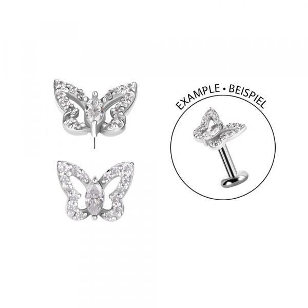 CoCr NF THREADLESS BUTTERFLY ATTACHMENT SET W. PREMIUM ZIRCONIA