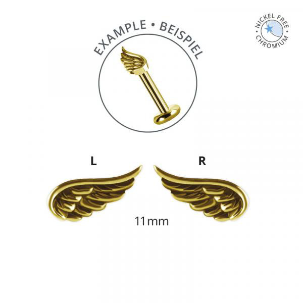 18K GOLD PVD CoCr NF INTERNAL MICRO WING ATTACHMENTS