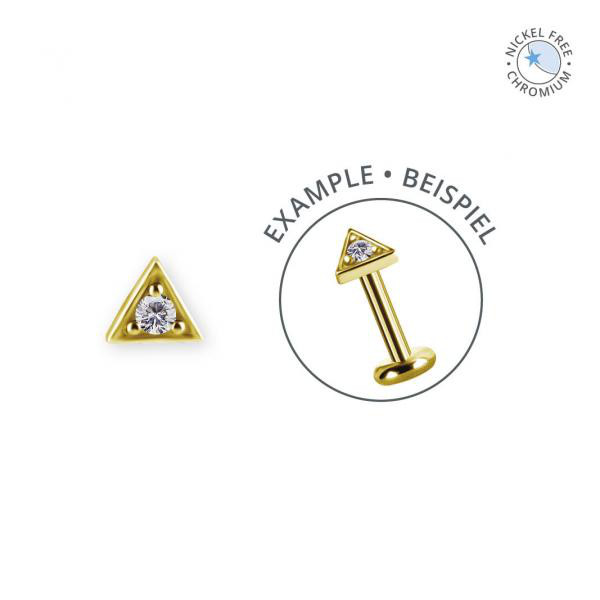 GOLD PVD CoCr NF THREADLESS ATTACHMENT SET W. PREMIUM ZIRCONIA