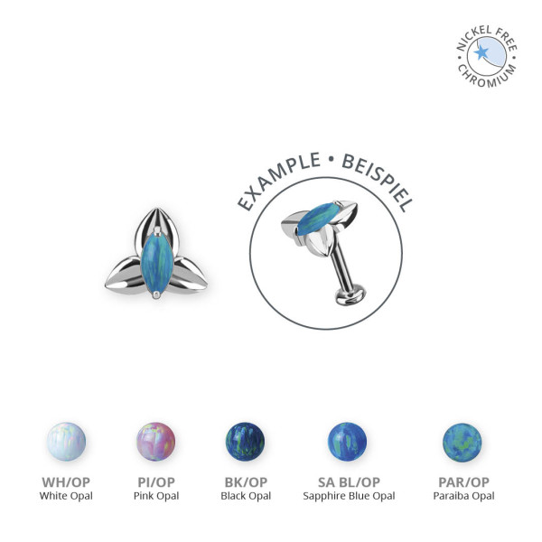 CoCr NF INTERNAL MICRO ATTACHMENT SET W. LAB CREATED OPALS