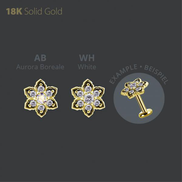 18K GOLD INTERNAL MICRO ATTACHMENT SET WITH PREMIUM ZIRCONIA