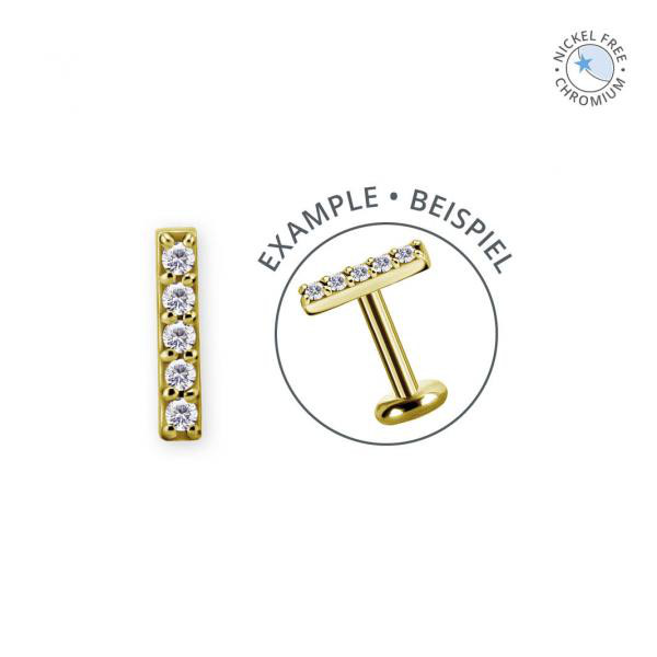 18K GOLD PVD CoCr NF INTERNAL MICRO ATTACHMENT SET W. PREMIUM ZIRCONIA