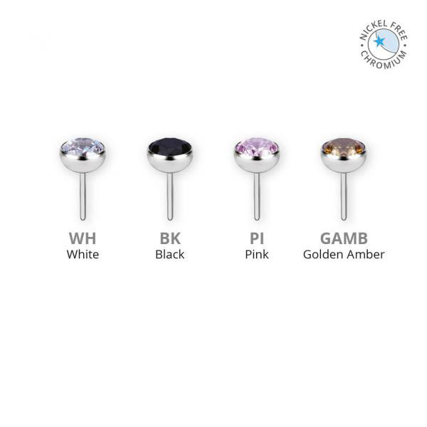 CoCr NF PVD TITANIUM THREADLESS MICRO BALL SET W. PREMIUM ZIRCONIA