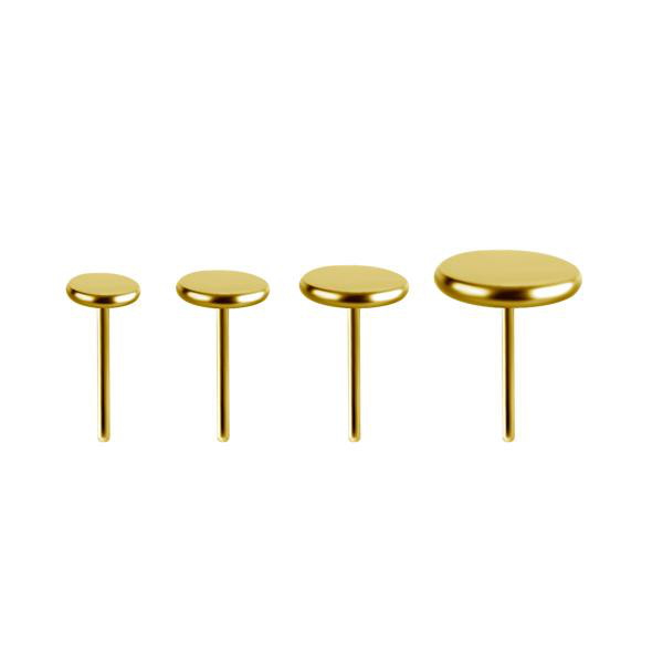24K GOLD PVD TITANIUM THREADLESS DISC ATTACHMENT