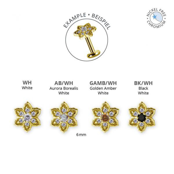 GOLD PVD CoCr NF THREADLESS ATTACHMENT SET W. PREMIUM ZIRCONIA