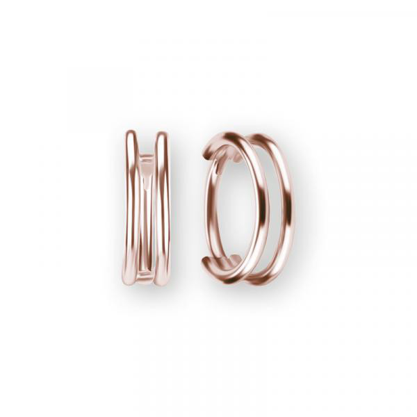 ROSE GOLD PVD TITANIUM HINGED DOUBLE SEGMENT RING