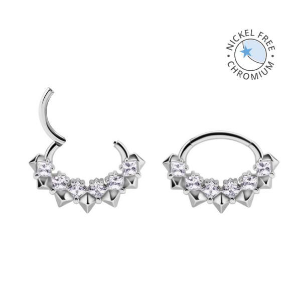CoCr NF SEPTUM/DAITH CLICKER SET W. PREMIUM ZIRCONIA (SQUARE)