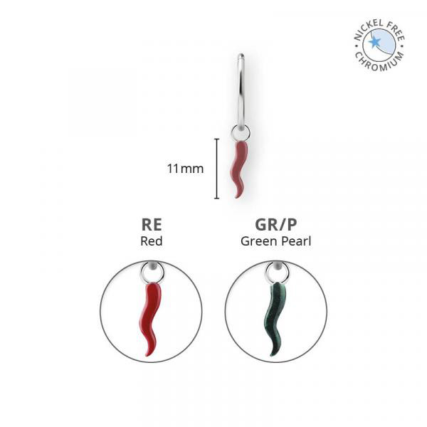 CoCr NF CHILI CLICKER CHARM W. ENAMEL