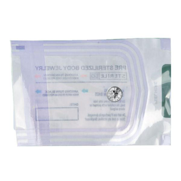 STERILIZED TITANIUM JEWELLED FLAT DISC FOR UPPER LIP (10PC/PACK)