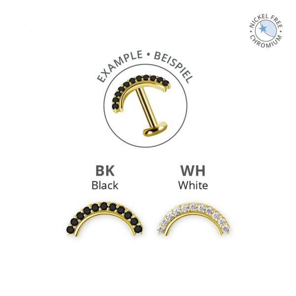 18K GOLD PVD CoCr NF INTERNAL MICRO ATTACHMENT SET W. PREMIUM ZIRCONIA