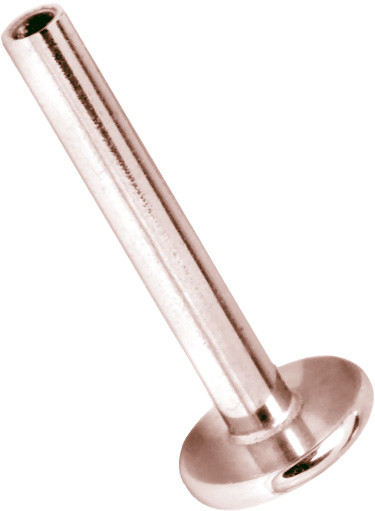 ROSE GOLD PVD SS316L INTERNAL MICRO LABRET PIN