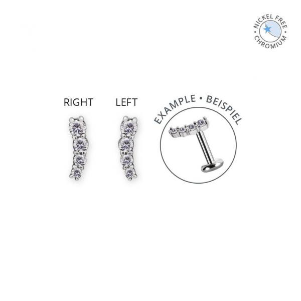 CoCr NF INT. MICRO LEFT EAR ATT. SET W. PREMIUM ZIRCONIA-OPEN BACK