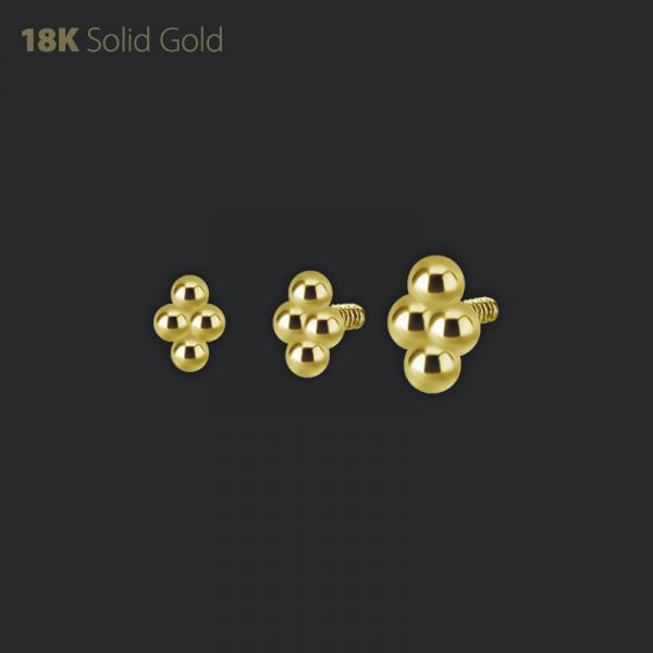 18K GOLD INTERNAL 4 BALL MICRO ATTACHMENT