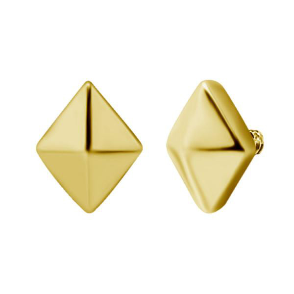 24K GOLD PVD SS316L MICRO ATTACHMENT (PYRAMID)