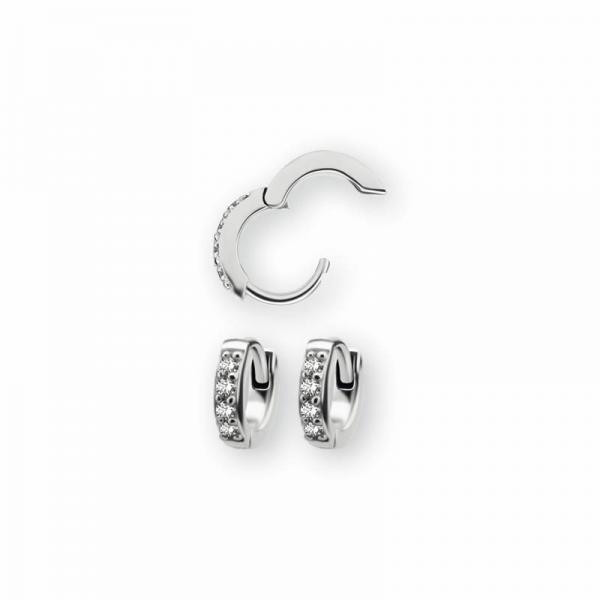 SS316L EAR HOOP FOR SECOND HOLE 5MM DIAMETER (PAIR)