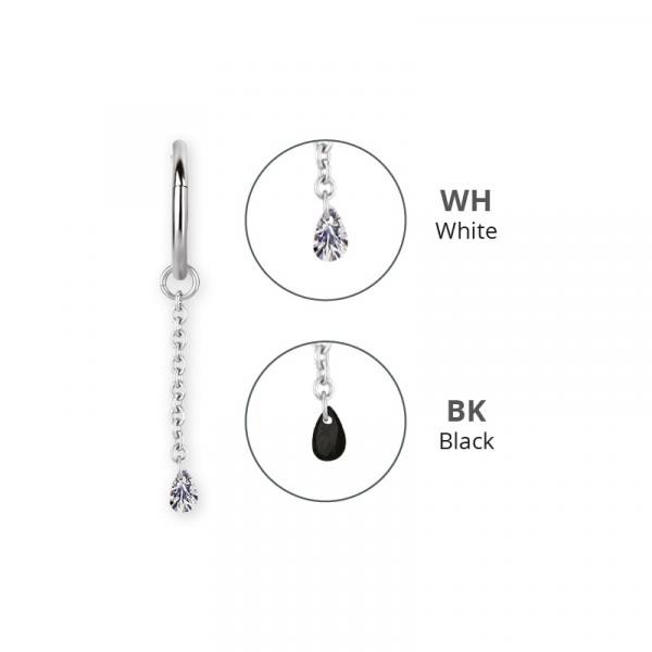 SS316L CHAIN CHARM FOR HINGED SEGMENT RINGS