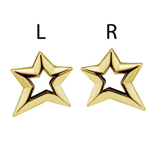 24K GOLD PVD SS316L MICRO ATTACHMENT (STAR)