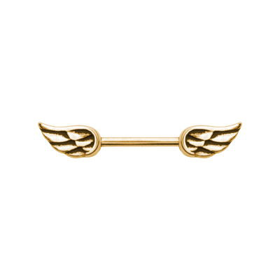 24K GOLD PVD SS316L NIPPLE SHIELDS (WINGS)